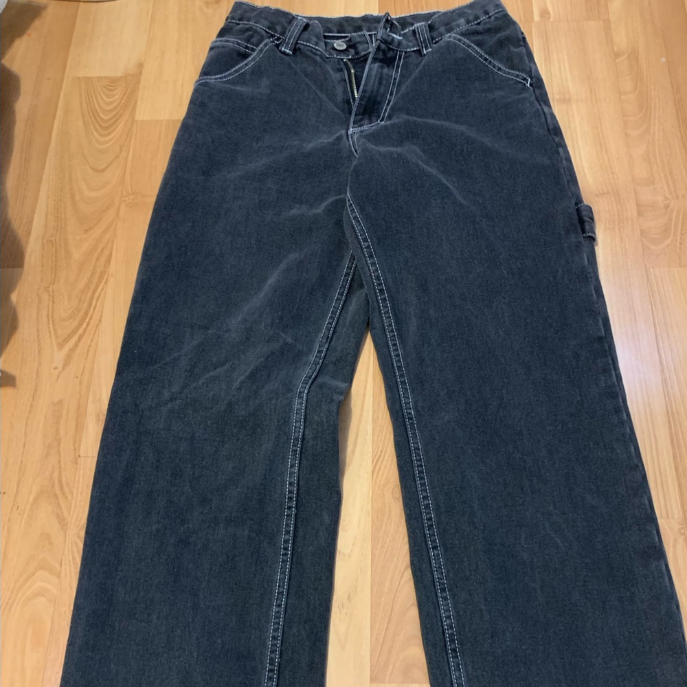 Brandy Melville faded black painter pants